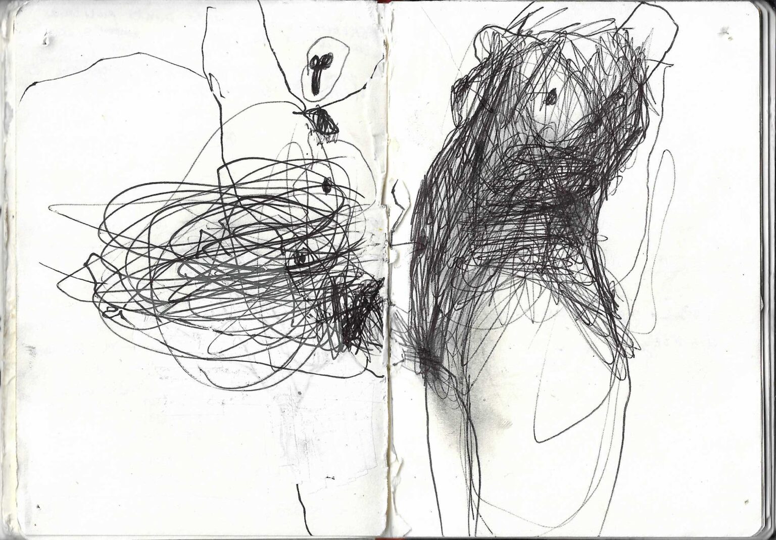 Drawing on Paper (Paper Notebook) "Waiting For Superman" by Marco Rossi