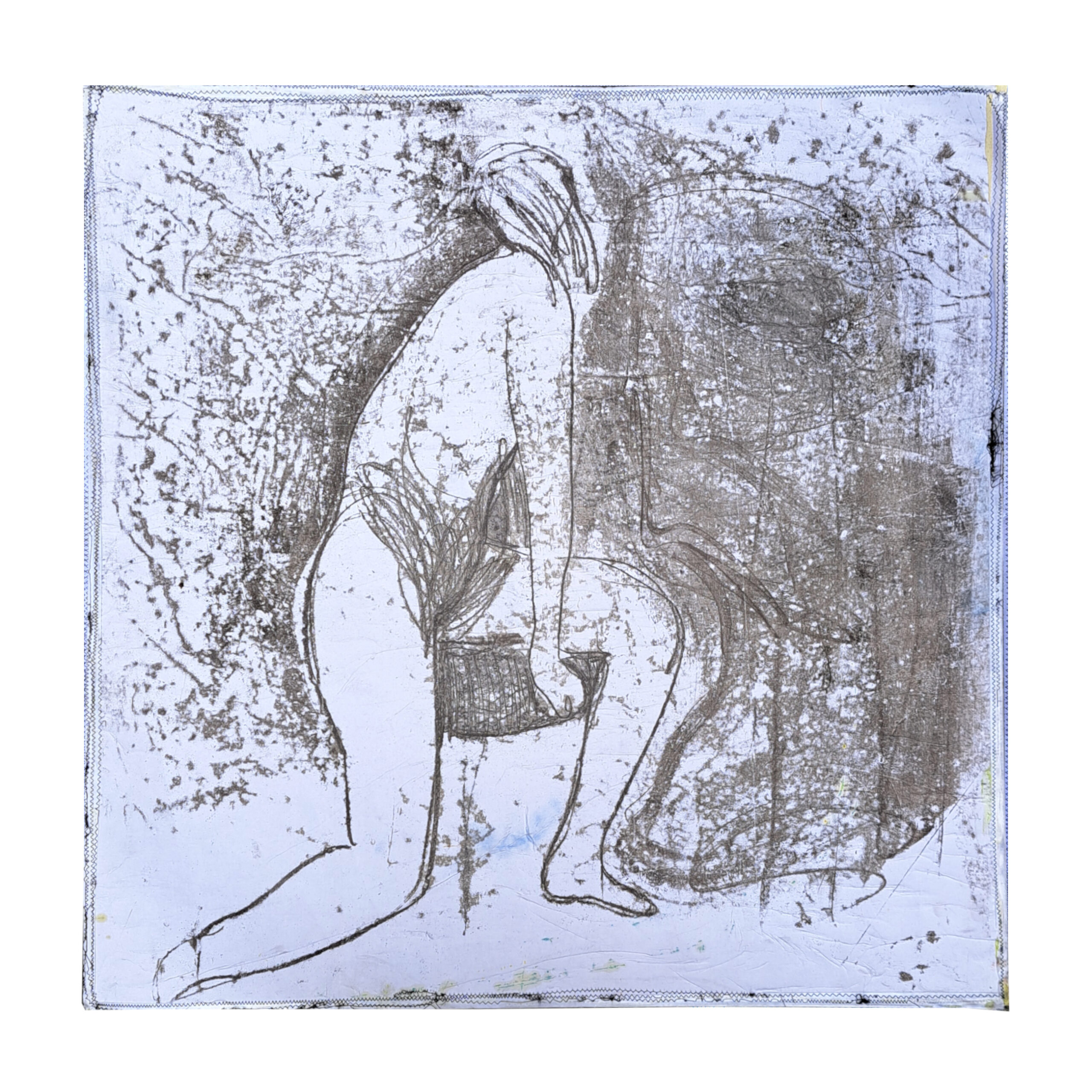 Marco Rossi - Painting "Senza Titolo II" ("Untitled II") from "THE SQUARE PROJECT" series