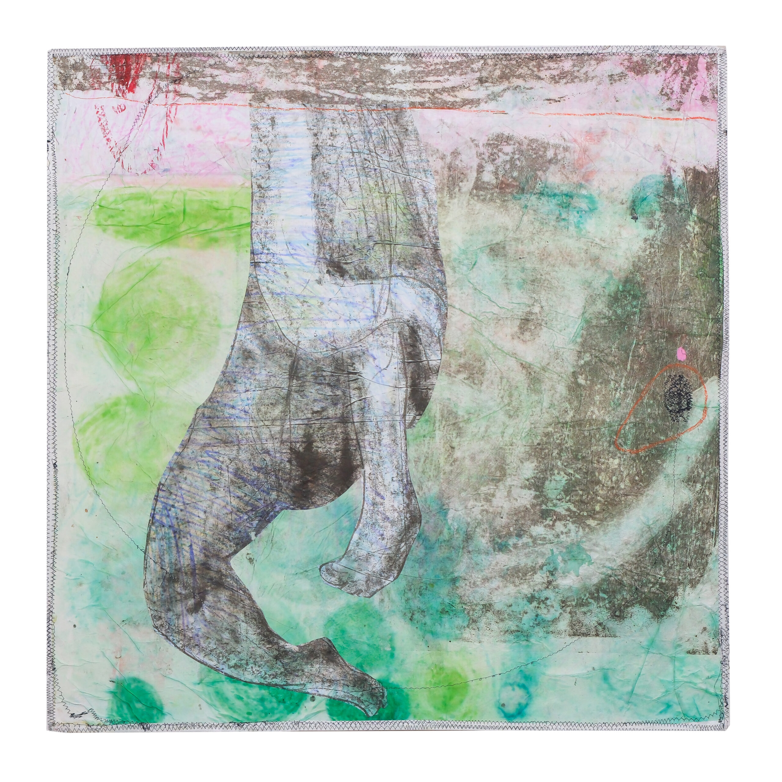 Marco Rossi - Painting "Senza Titolo III" ("Untitled III") from "THE SQUARE PROJECT" series